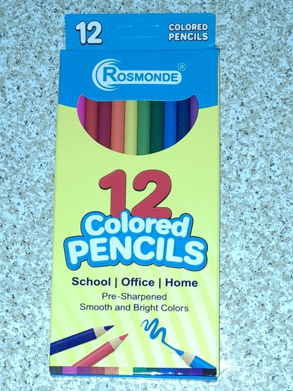 NEW Rosmonde 12 Pre Sharpened Colored Pencils Nontoxic